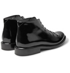 SAINT LAURENT - Patent-Leather Boots - Black