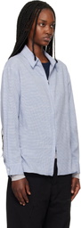 POST ARCHIVE FACTION (PAF) Blue Zip Shirt