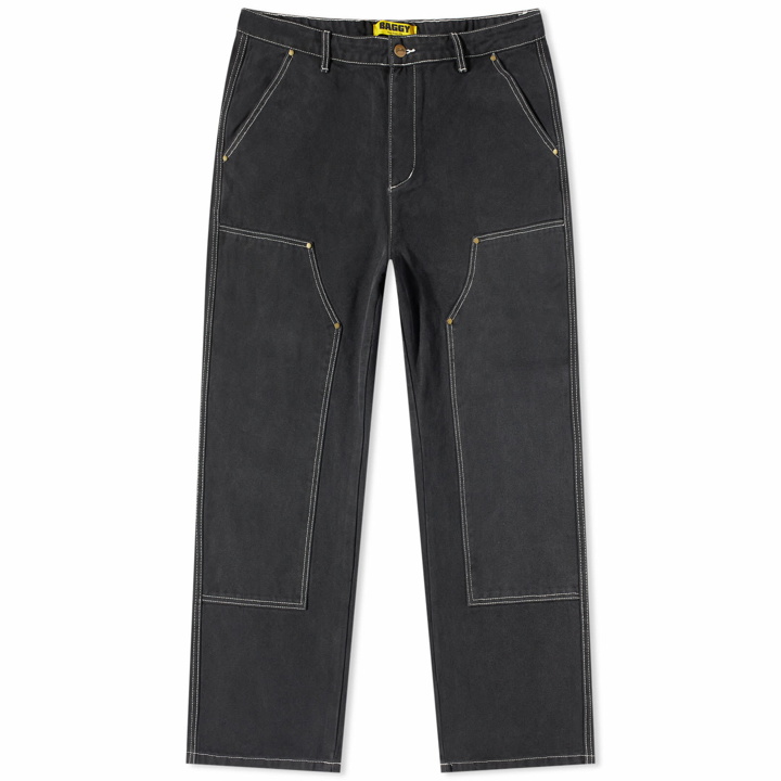 Photo: Butter Goods Men's Washed Canvas Double Knee Pant in Black