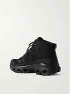 ON - Cloudrock Rubber-Trimmed Mesh Hiking Boots - Black