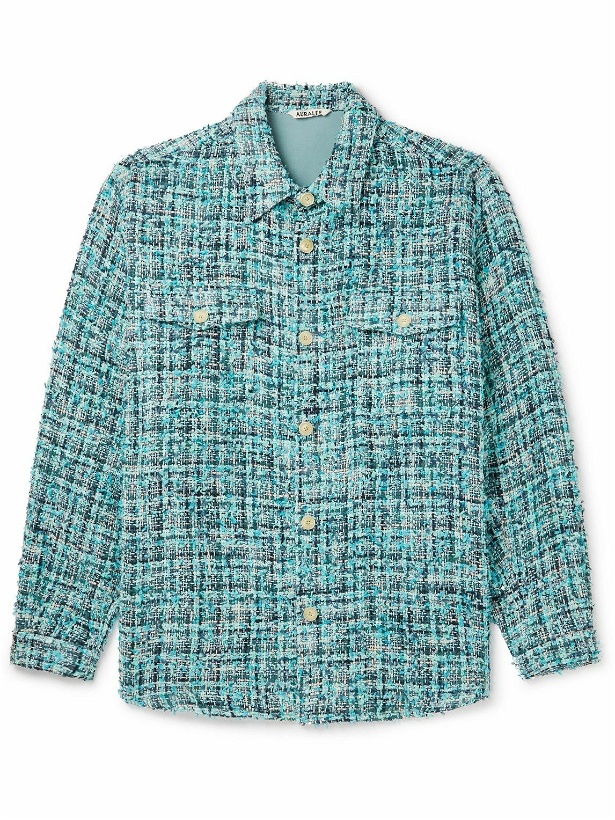 Photo: Auralee - Cotton-Blend Tweed Shirt Jacket - Blue