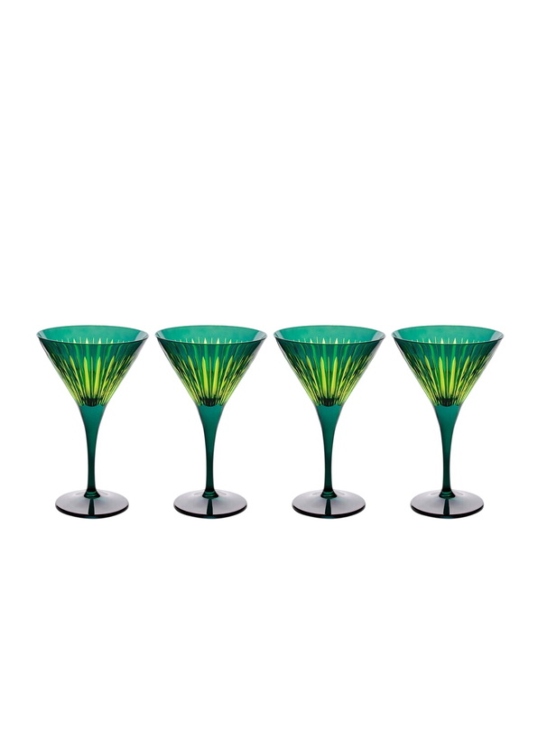 Photo: L'Objet Set Of Four Prism Martini Glasses