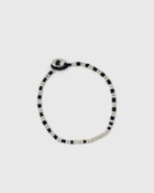 MIKIA Silver beads black/silver Mens Jewellery