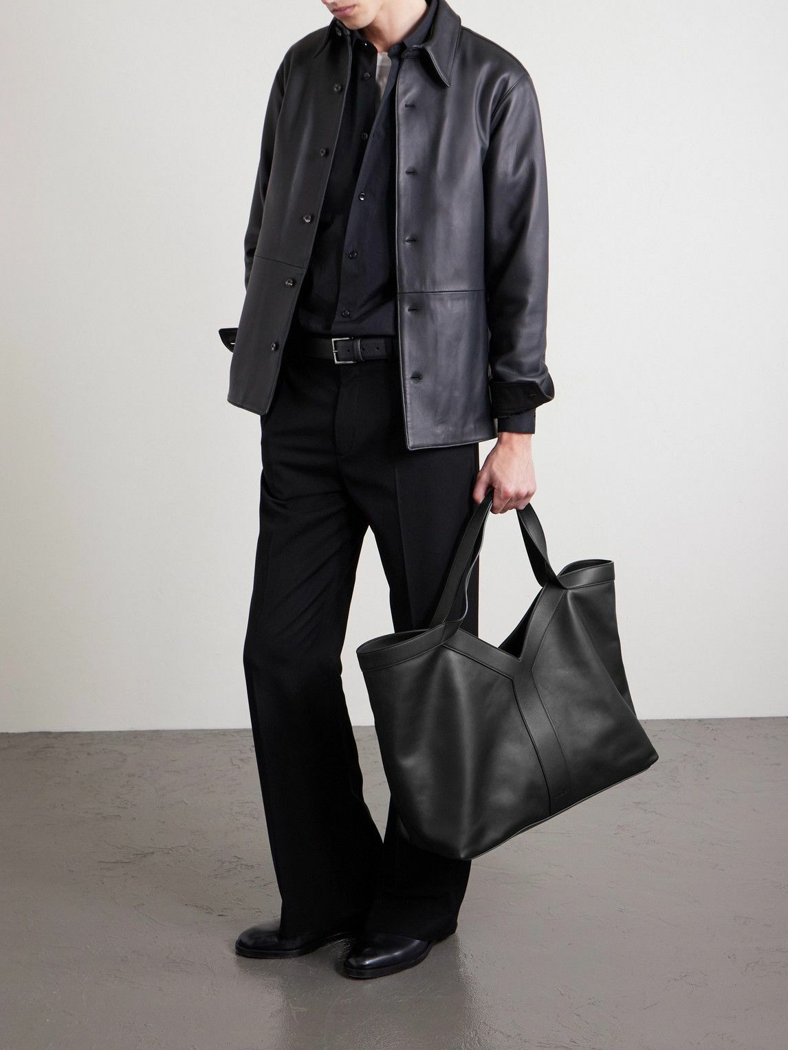 SAINT LAURENT - Marais Leather Tote Bag