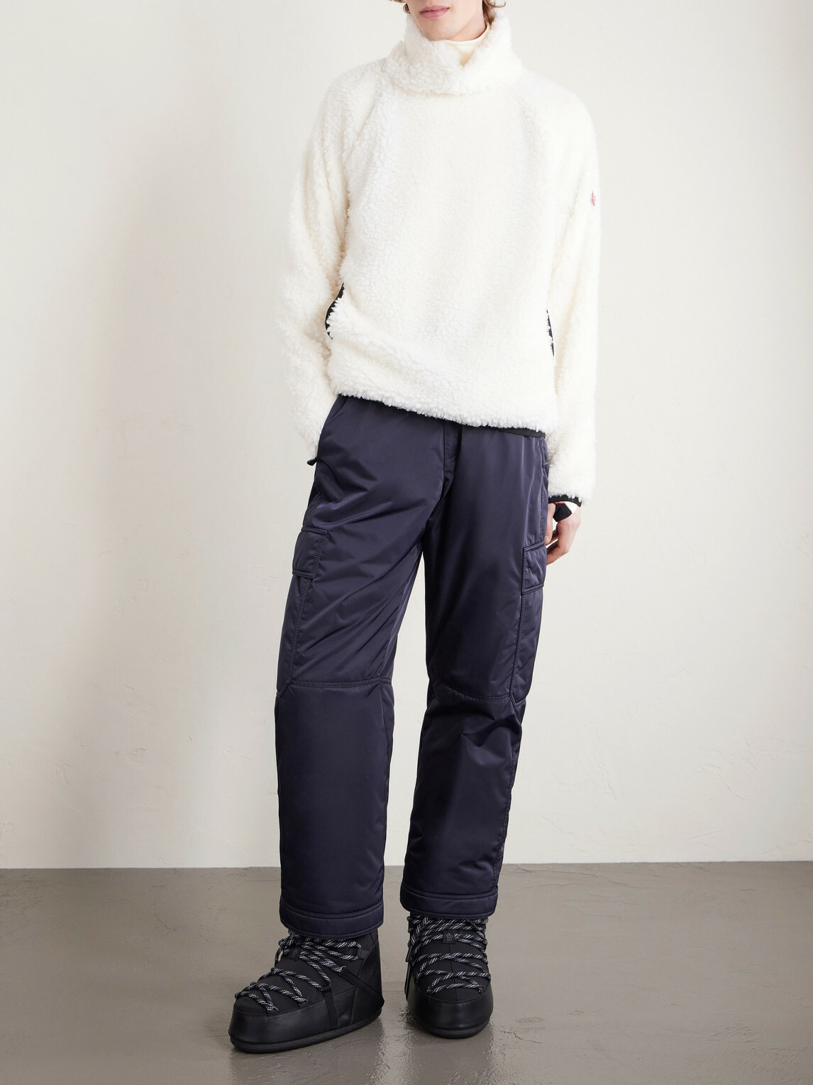 Moncler Grenoble - Wide-Leg Padded Ski Salopettes - Black