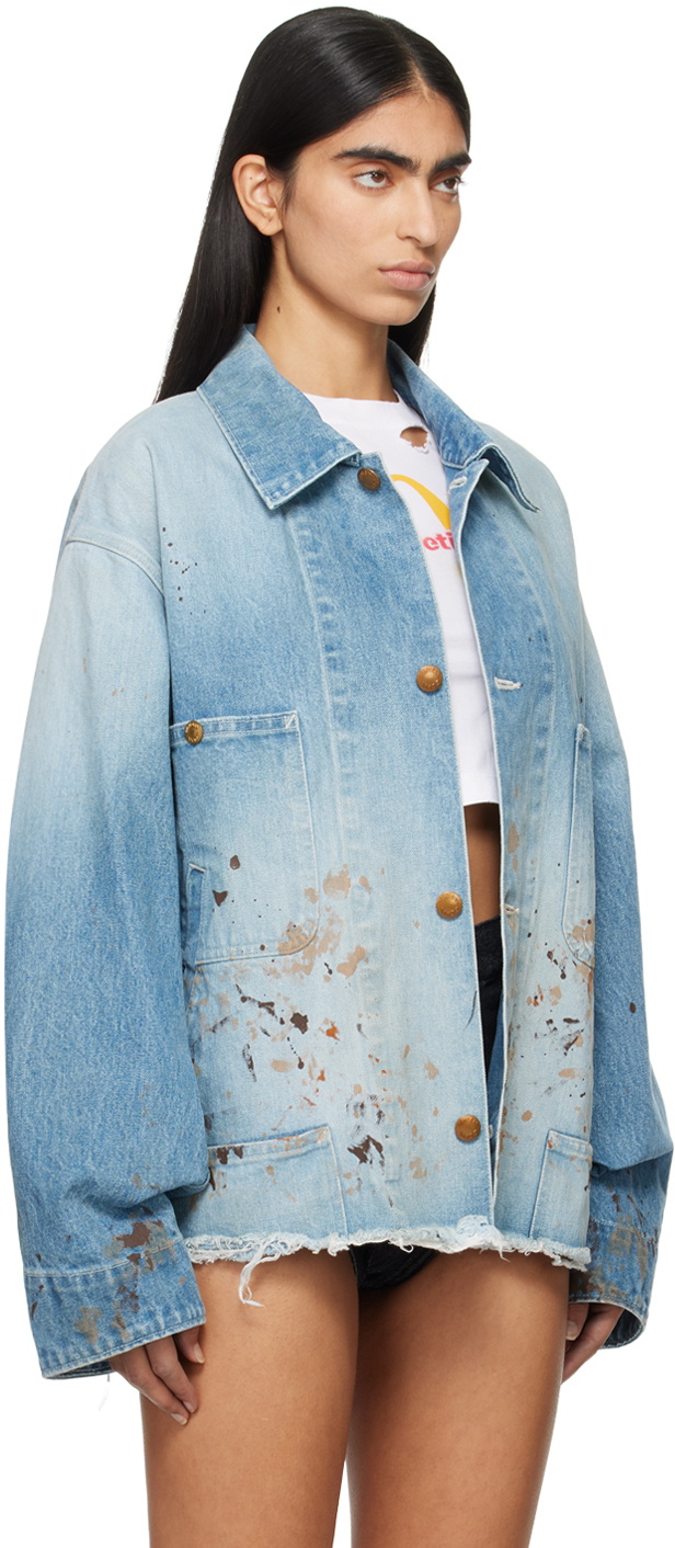 doublet Blue Cutoff Coverall Denim Jacket