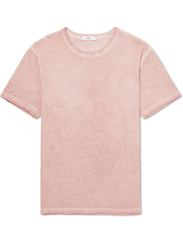 Photo: Mr P. - Cold-Dyed Organic Cotton-Jersey T-Shirt - Pink