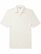Onia - Johnny Slim-Fit Ribbed Linen-Blend Polo Shirt - White