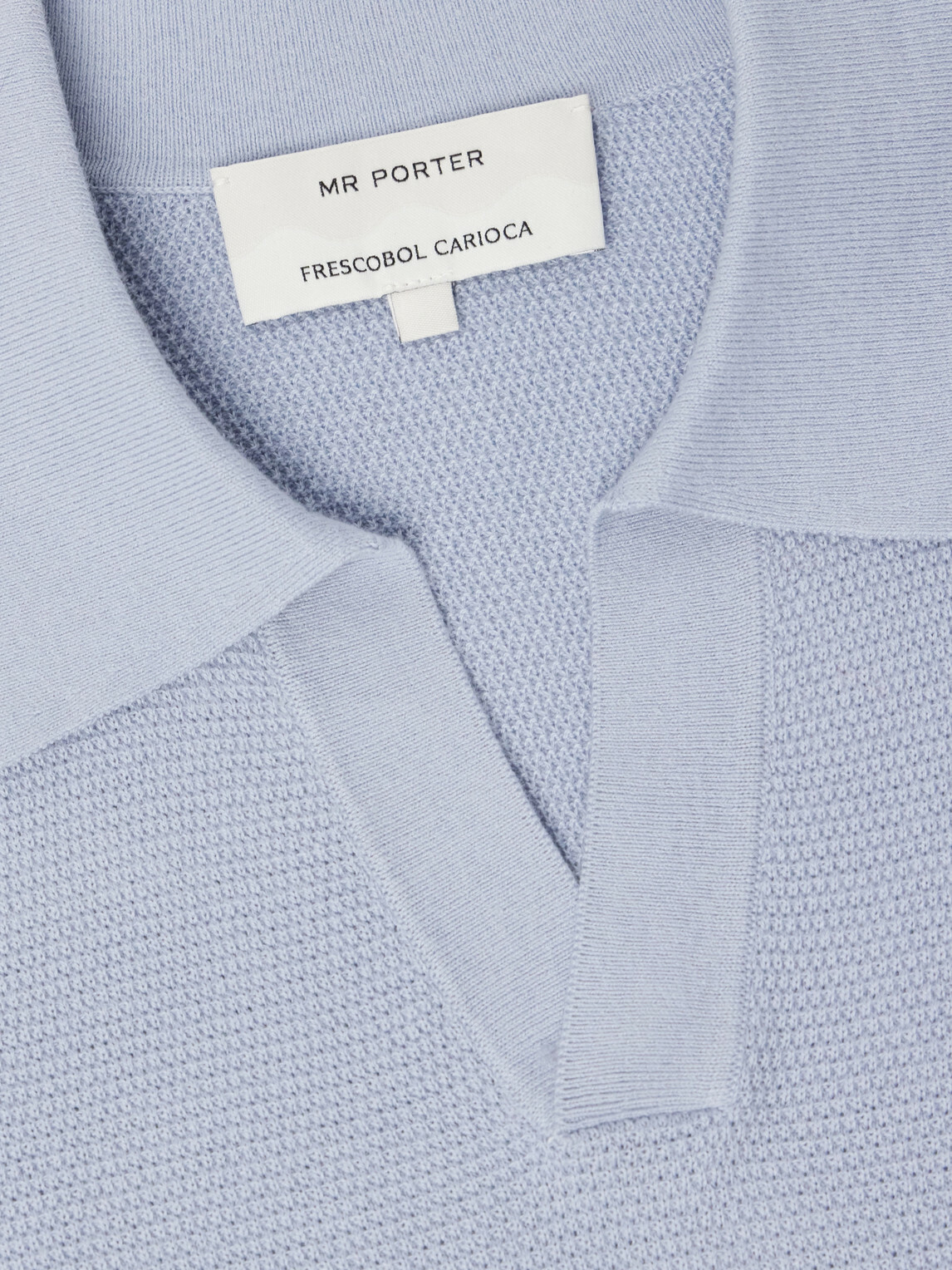 Frescobol Carioca - Rino Knitted Cotton Polo Shirt - Blue