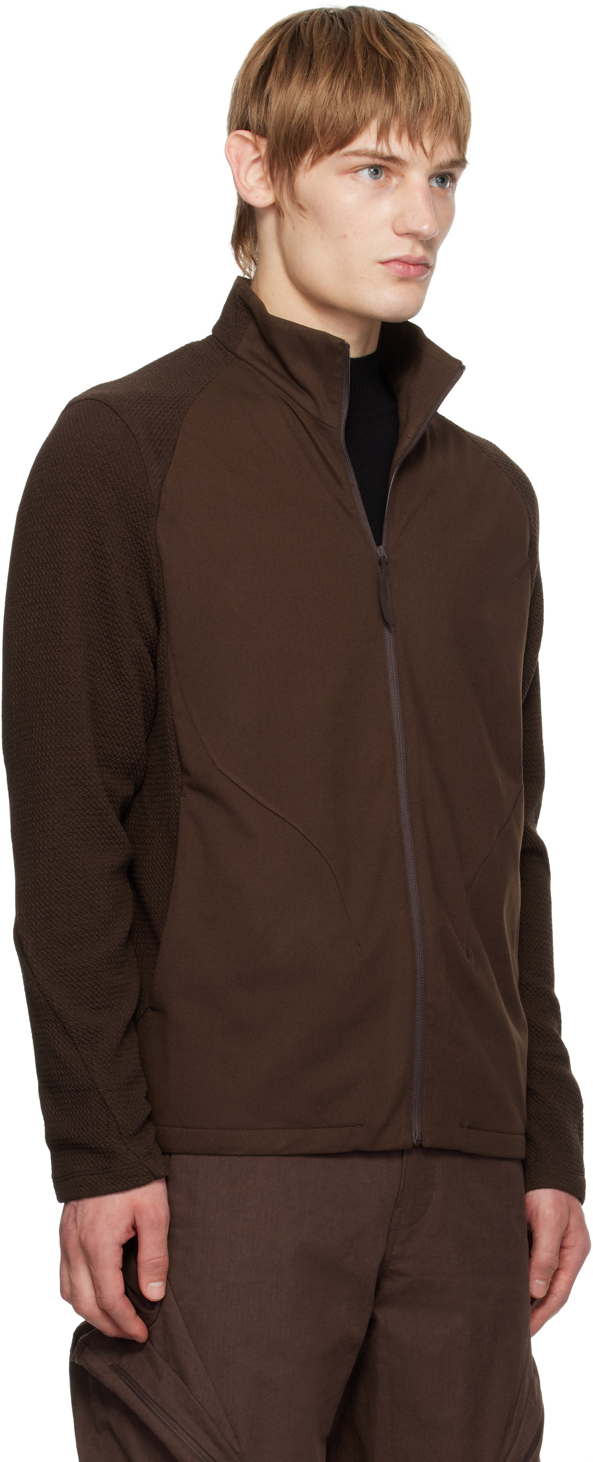 POST ARCHIVE FACTION (PAF) SSENSE Exclusive Brown 7.0 Right Sweatshirt