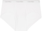 Calvin Klein Underwear Three-Pack White Classic Fit Briefs