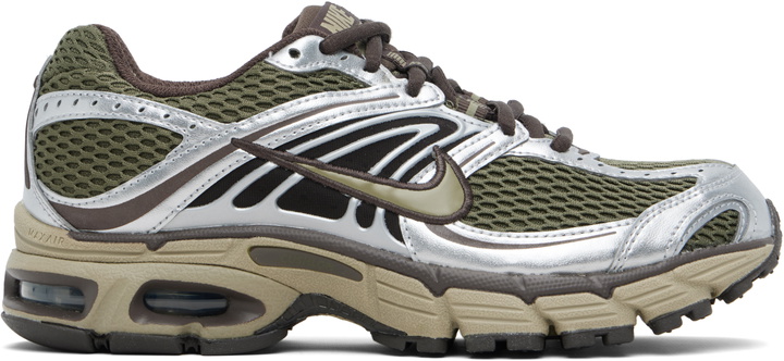 Photo: Nike Khaki & Silver Air Max Moto 2K Sneakers