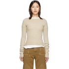 Lemaire Beige Fitted Sweater
