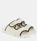 Miu Miu Logo crochet sandals