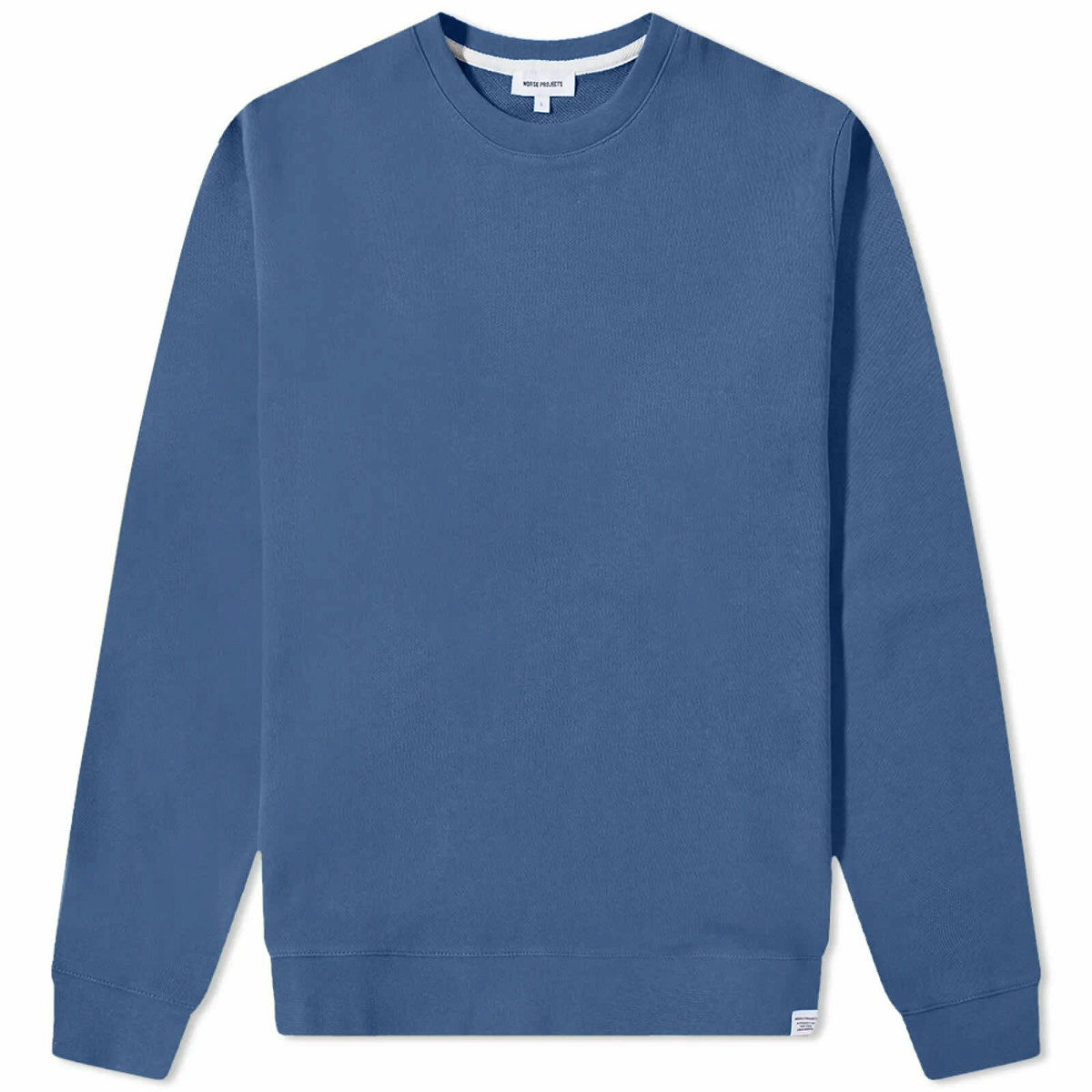 Norse Projects Men's Vagn Classic Crew Sweat in Calcite Blue Norse Projects