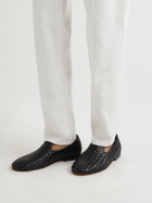 Officine Creative - Airto Woven Leather Loafers - Black