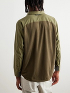 And Wander - Logo-Print THERMOLITE® Overshirt - Green