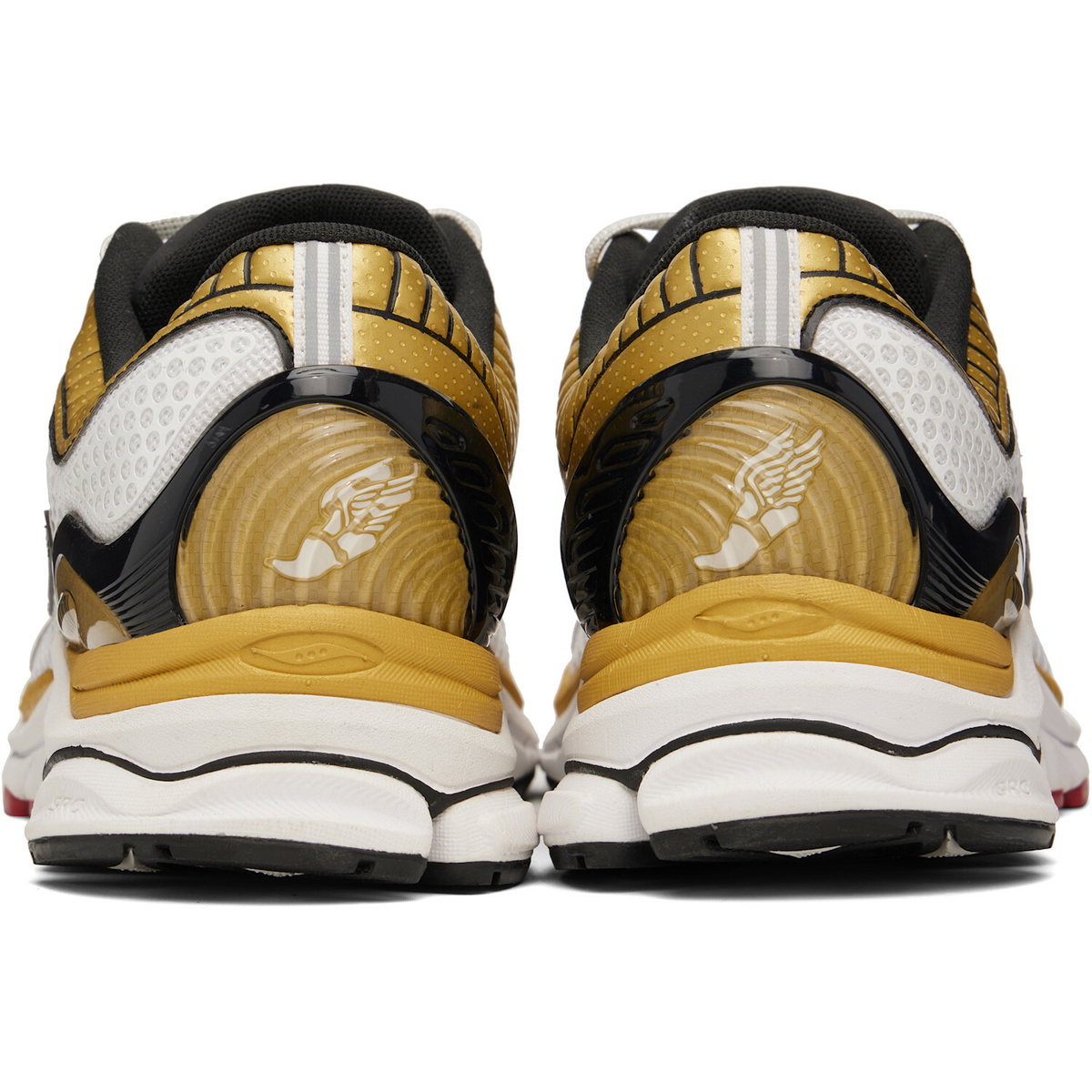 Saucony White & Gold ProGrid Paramount Sneakers