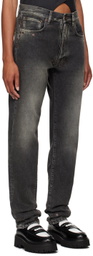 Moschino Black Faded Jeans