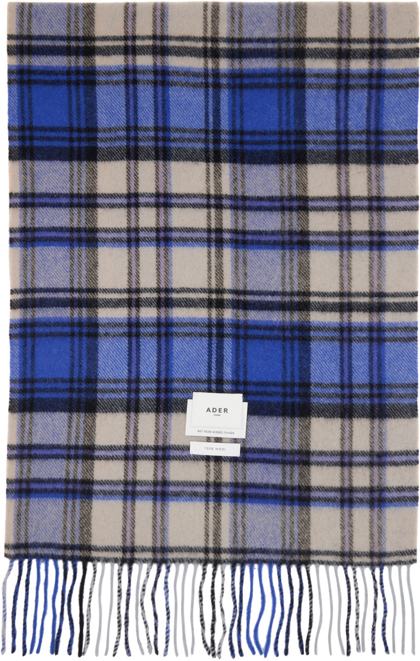 小物 ADERERROR Albert else muffler blue ADER error Blue 'ADER Muffler' Albert Scarf ADER error