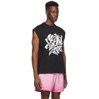 Opening Ceremony Black Melted Logo Tank Top