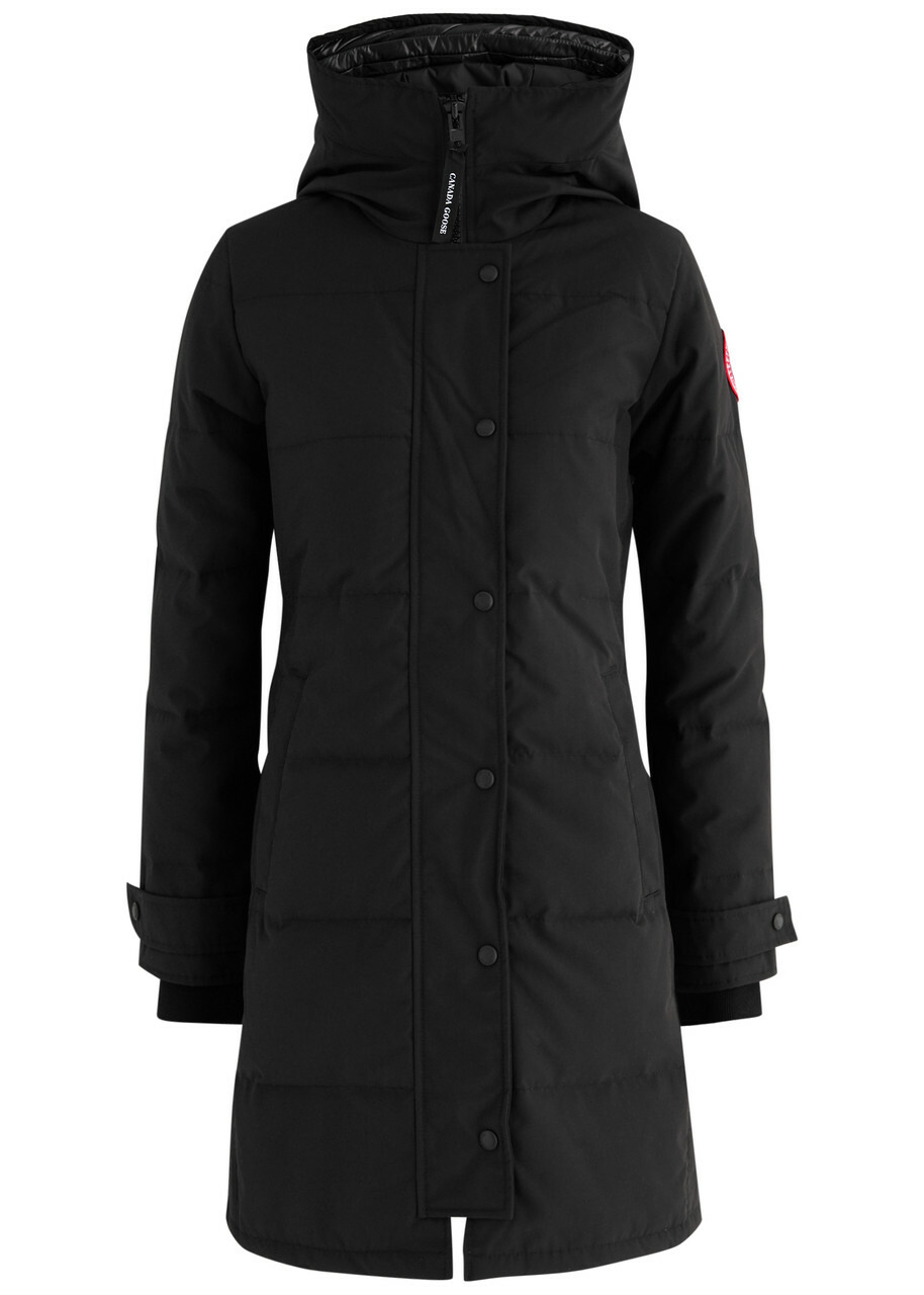 Canada Goose Shelburne Hooded Arctic-Tech Parka, Black, Parka, Coat