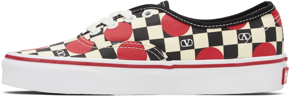Valentino Garavani Black & White Vans Edition Low-Top VLogo Checkerboard Sneakers