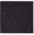 Paul Smith - Printed Cotton Pocket Square - Blue