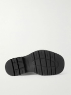 Bottega Veneta - Haddock Intrecciato-Detailed Leather Boots - Black