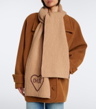Chloé Chloé Encœur wool and cashmere scarf