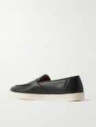 George Cleverley - Joey Full-Grain Deerskin Penny Loafers - Black