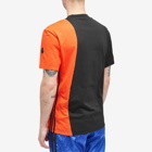 Moncler Men's x adidas Originals Panel T-Shirt in Black/Orange