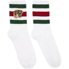 Gucci White Tiger Socks