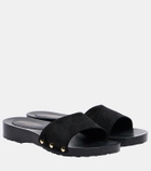 Gianvito Rossi Riviera suede slides