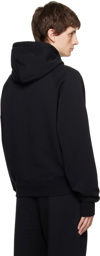 AMI Paris Black Ami De Cœur Hoodie