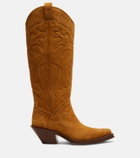 Gabriela Hearst Capitana suede cowboy boots