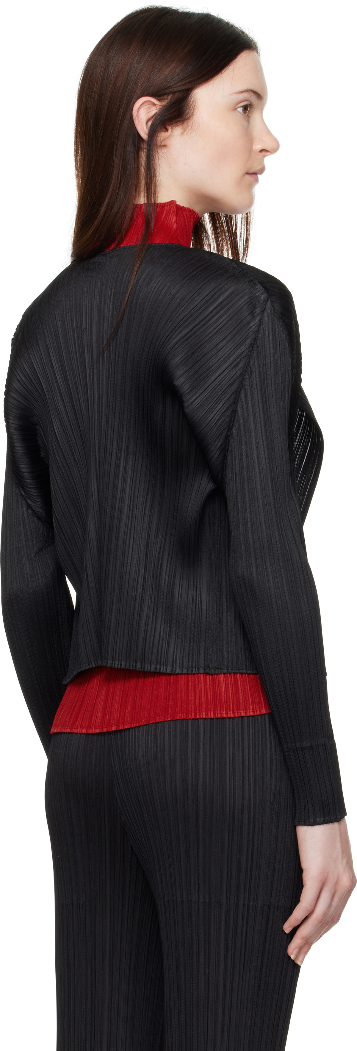 PLEATS PLEASE ISSEY MIYAKE - PLEATS PLEASE MONTHLY NOVEMBER黒カーディガン3 0400021828761_BLACK?wid=600&
