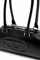 Diesel 1DR Dome - Elongated bowling bag in leather - Shoulder Bags Womens in Black