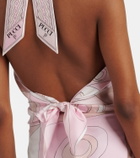 Pucci Occhi silk twill top