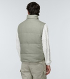 Brunello Cucinelli - Linen, wool and silk down vest