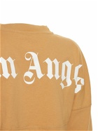 PALM ANGELS Classic Logo Oversize Cropped T-shirt