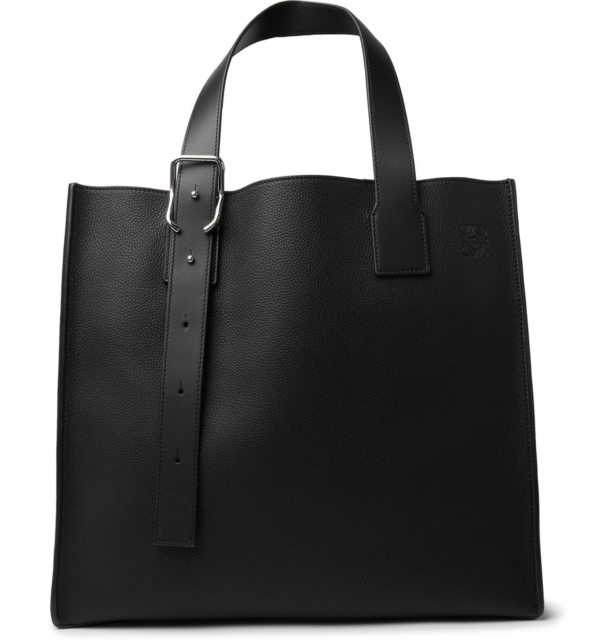 Loewe - Full-Grain Leather Tote Bag - Black Loewe