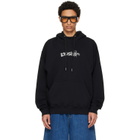 Off-White Black Heraldic Threshold Arrow Skate Hoodie