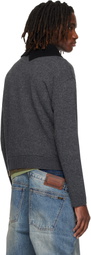 Andersson Bell Gray Layered Collar Cardigan