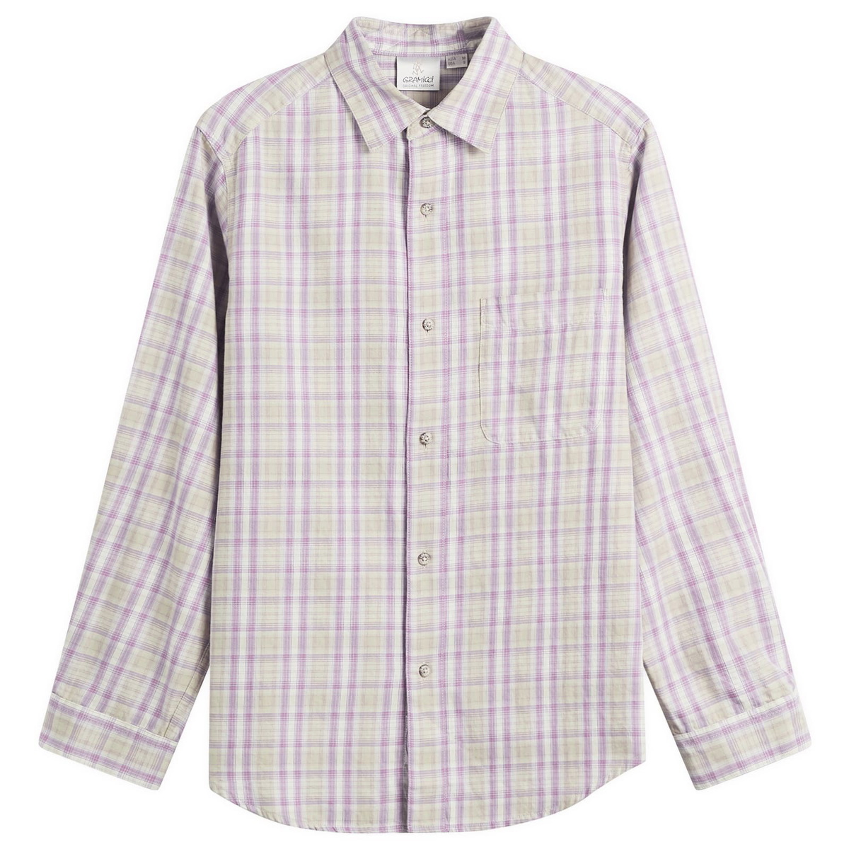 Gramicci Women's Checkered Ombre Shirt in Purple