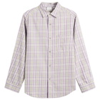 Gramicci Women's Checkered Ombre Shirt in Purple