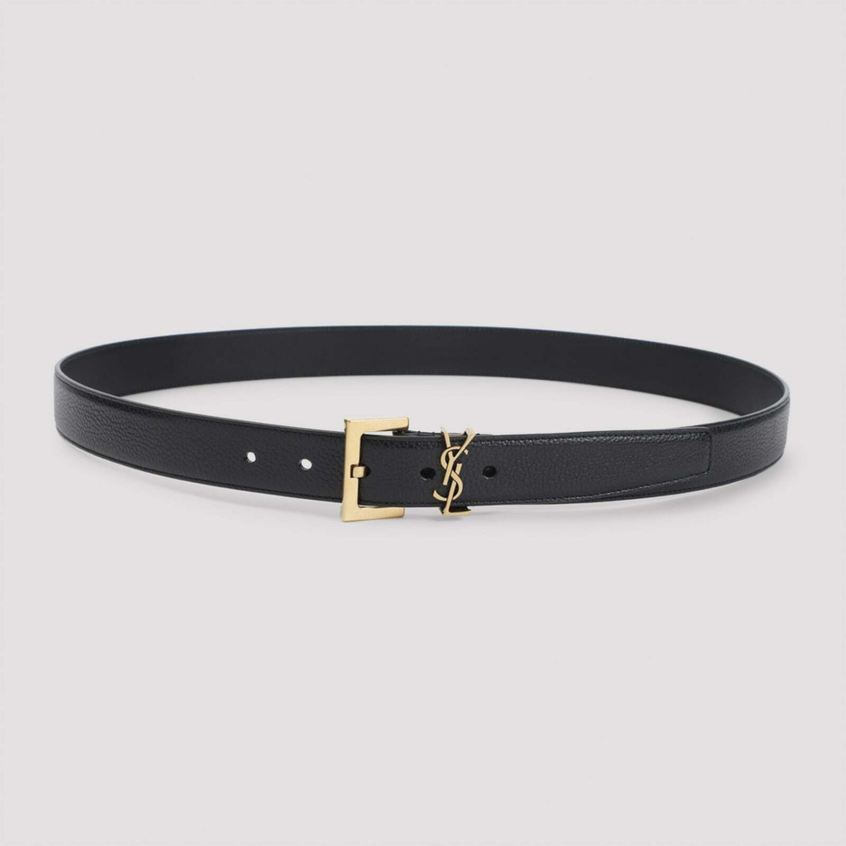 Saint Laurent Black Leather Belt Saint Laurent