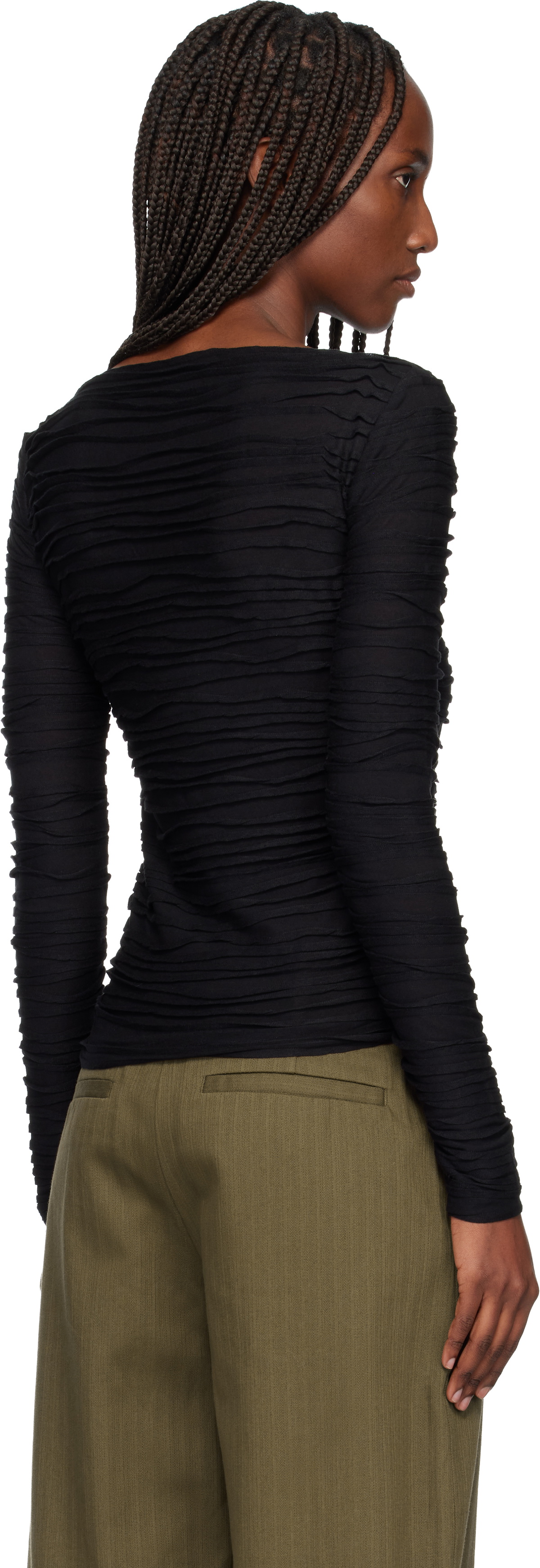 Proenza Schouler Black Proenza Schouler White Label Paloma Top