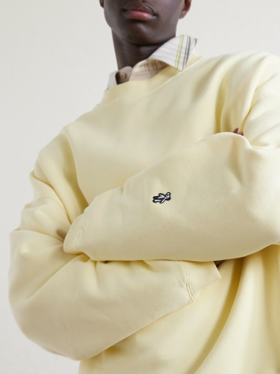The Elder Statesman - Coast Oversized Cotton-Jersey Sweatshirt - Yellow