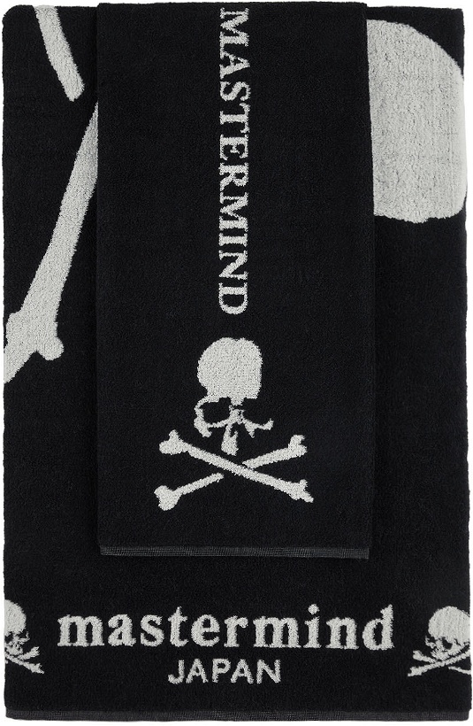 Photo: mastermind JAPAN Black Cotton Towel Set